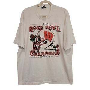 Vintage Rose Bowl Wisconsin Badgers Champions 1994 Tee Size XXL